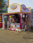 907236 Afbeelding van de kraam 'Suiker-Spin M. Holtkamp' op de kermis in het Griftpark te Utrecht.